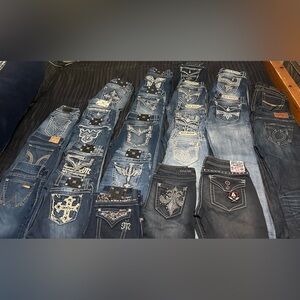 Affliction, Silver Star, Miss Me and Buckle Black jeans